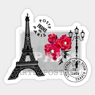 Vintage mail from Paris Sticker